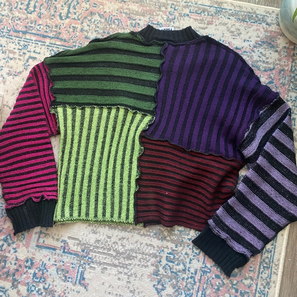 The Ragged Priest Patchwork Sweater - Picture 5 of 6